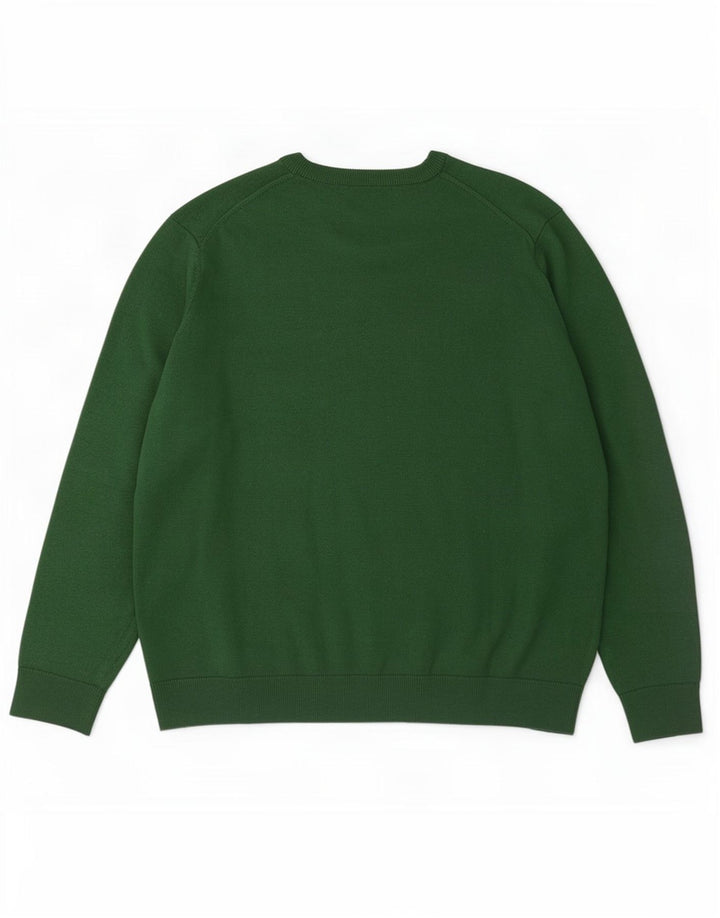 Ανδρικό πουλόβερ Lacoste Boat Neck Jumper Μέγεθος 7 2XL Πράσινο μαλλί