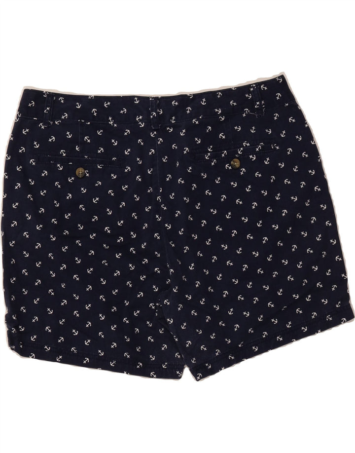 DOCKERS Womens Abstract Pattern Chino Shorts US 16 2XL W36 Navy Blue Vintage Dockers and Second-Hand Dockers from Messina Hembry 