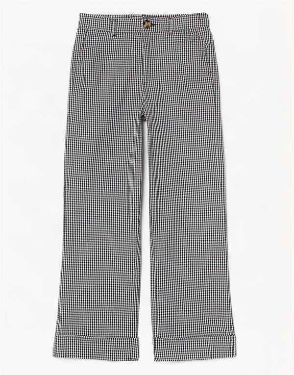 Zara Γυναικείο Ψηλόμεσο Παντελόνι Μικρό W26 L25 Μαύρο Houndstooth