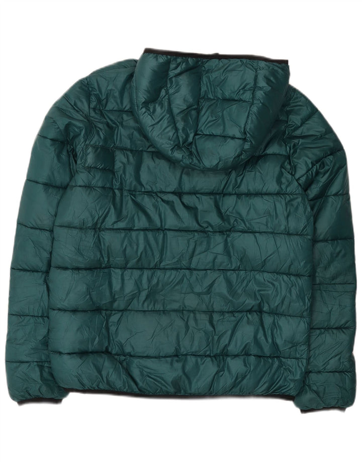 Champion Boys Hooded Jacket 15-16 Years 2XL Green Polyester
