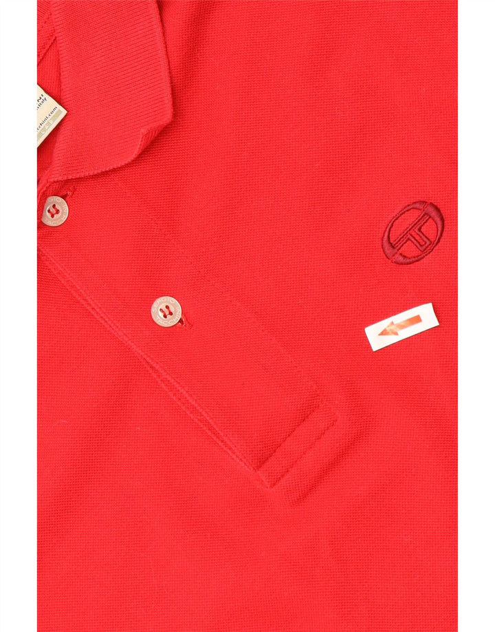 SERGIO TACCHINI Ανδρικό μπλουζάκι πόλο IT 46 Μικρό κόκκινο βαμβακερό