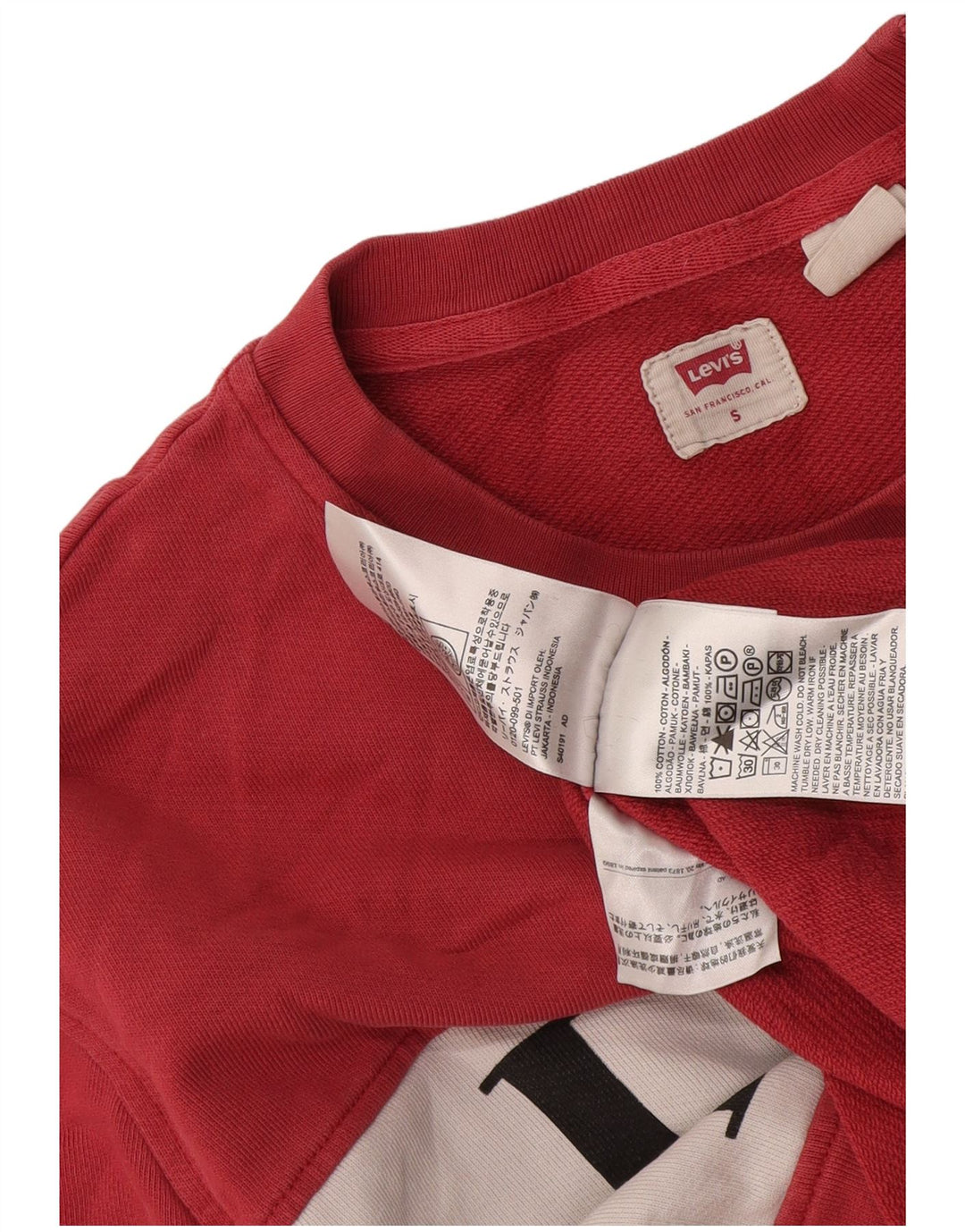Ανδρικό γραφικό φούτερ Levi's Small Pink Colourblock Βαμβακερό