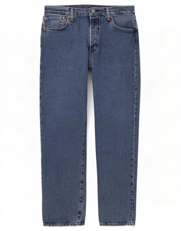 Levi's Mens 501 Straight Jeans W34 L32 Blue Cotton
