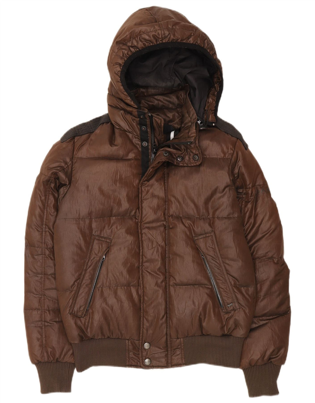 Ανδρικό μπουφάν Gas Hooded Bomber UK 36 Small Brown Polyester