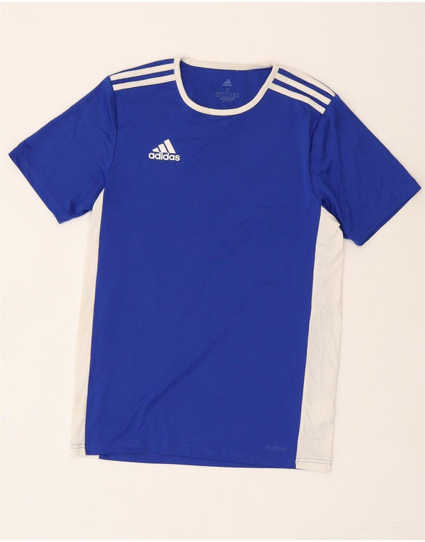 Adidas Ανδρικό T-Shirt Aeroready Top Small Blue Colourblock Πολυεστέρας