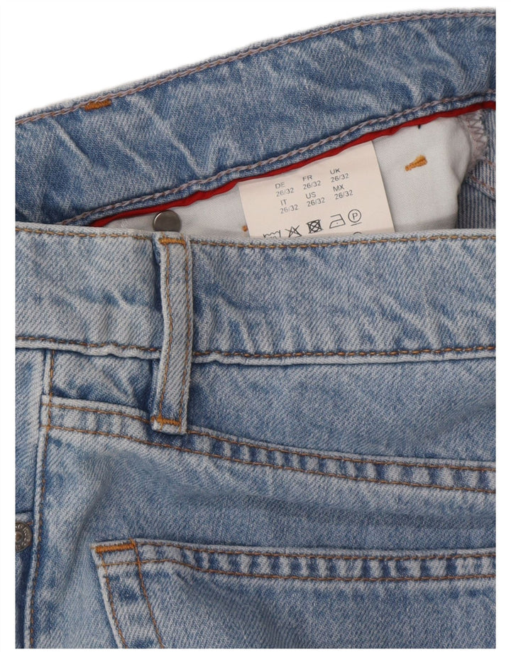 HUGO BOSS Γυναικείο φαρδύ τζιν ψηλόμεσο W26 L25 μπλε βαμβακερό