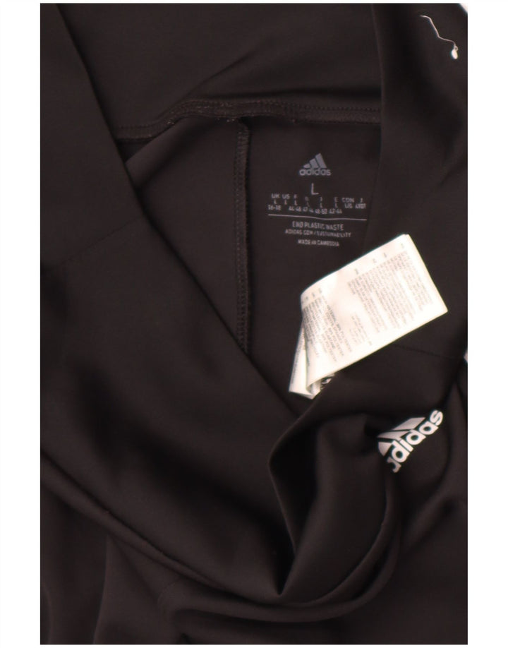 Adidas Γυναικεία κολάν Aeroready UK 16/18 μεγάλο μαύρο πολυεστέρα