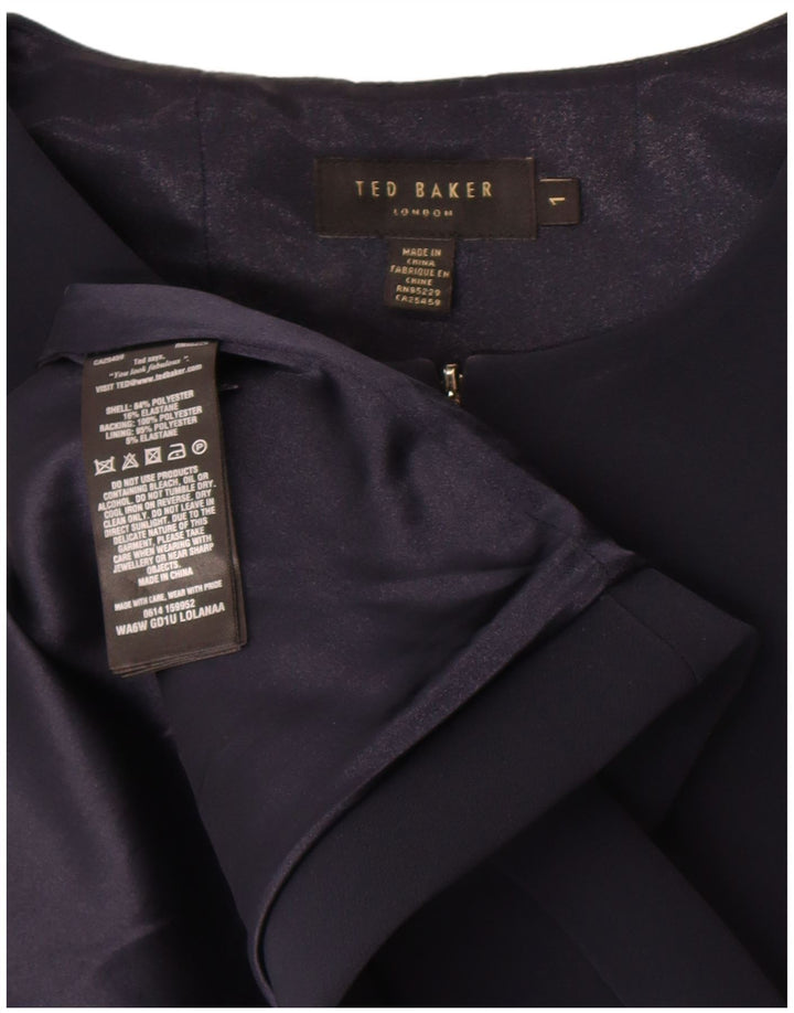TED BAKER Γυναικείο Αμάνικο Φόρεμα A-Line Μέγεθος 1 XS Μαύρο Πολυεστέρας