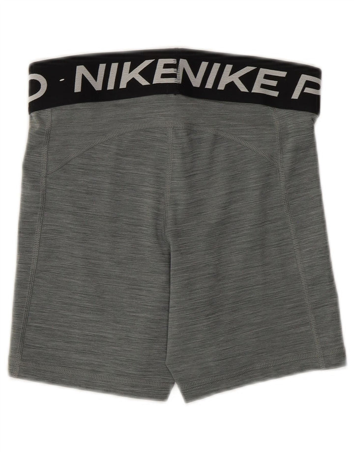 Γυναικεία γραφικά αθλητικά σορτς NIKE Dri Fit UK 10 Small Grey Polyester