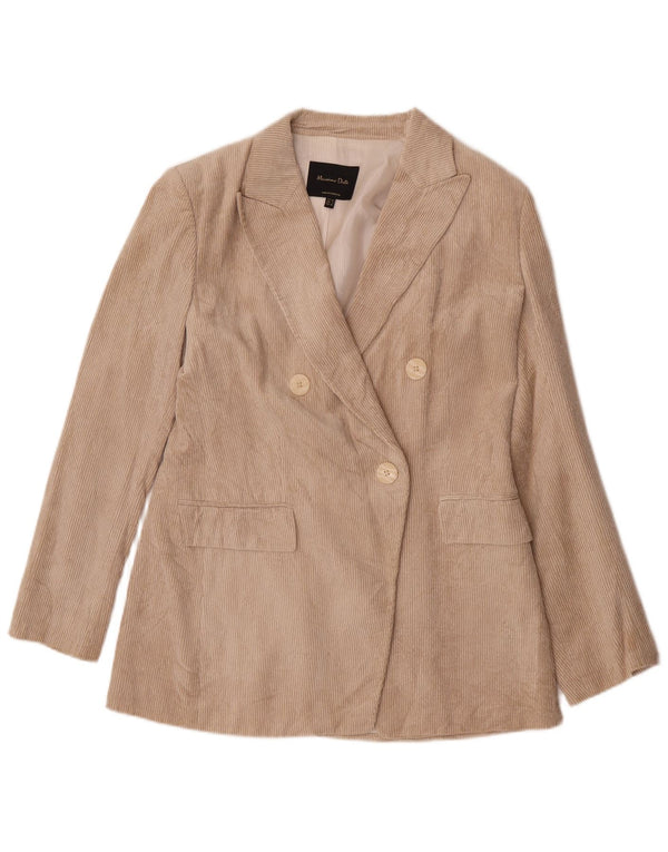 Massimo Dutti Γυναικείο κοτλέ σακάκι μπλέιζερ EU 40 Medium Beige