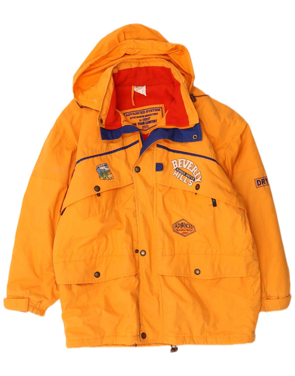 Etirel Womens Beverly Hills Hooded Oversized Ski Jacket UK 16 Large Yellow