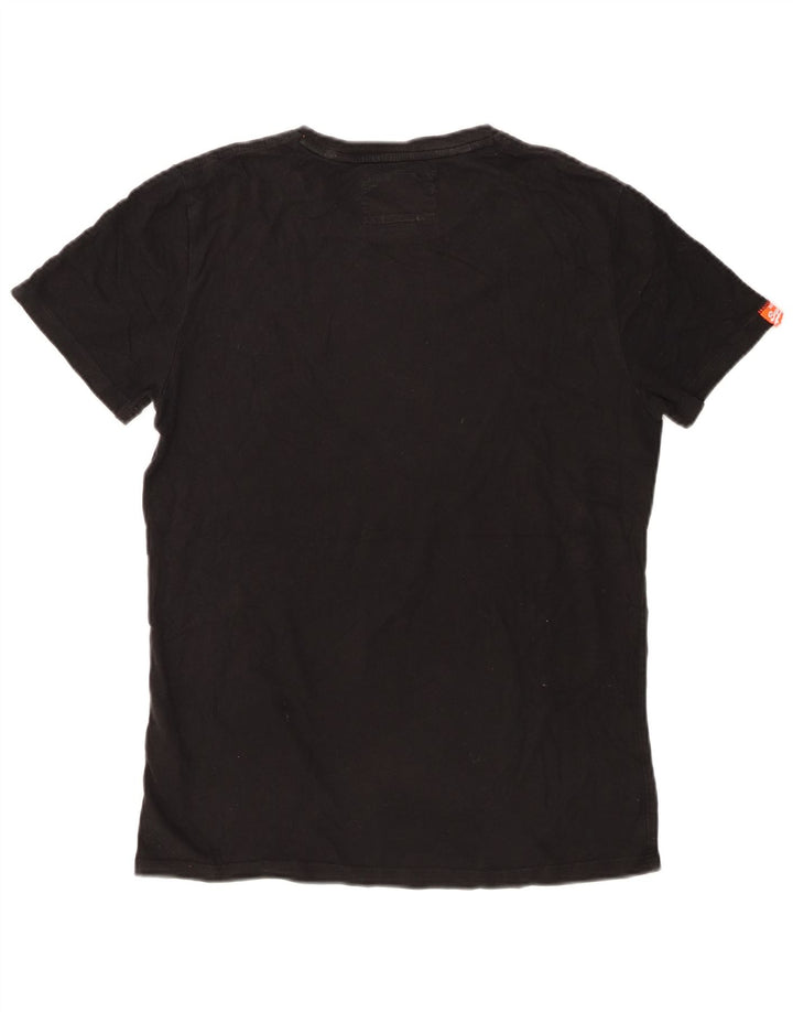 Superdry Ανδρικό T-Shirt Top Μικρό μαύρο βαμβακερό