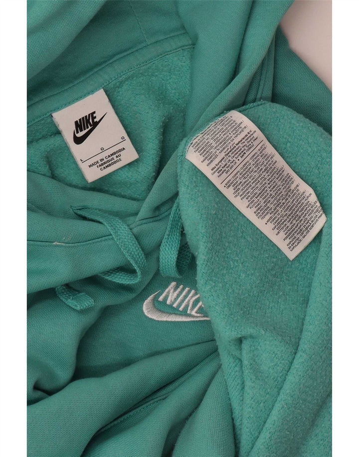 Μεγάλο βαμβακερό τιρκουάζ ανδρικό φούτερ Nike