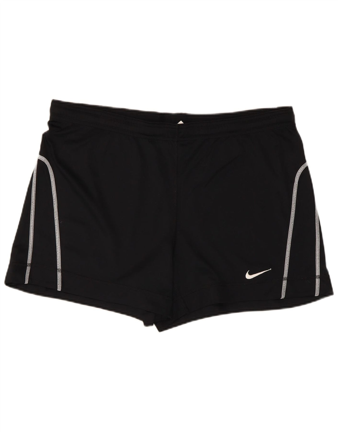 Γυναικείο αθλητικό σορτς NIKE Dri Fit UK 16/18 μεγάλο μαύρο πολυεστέρα