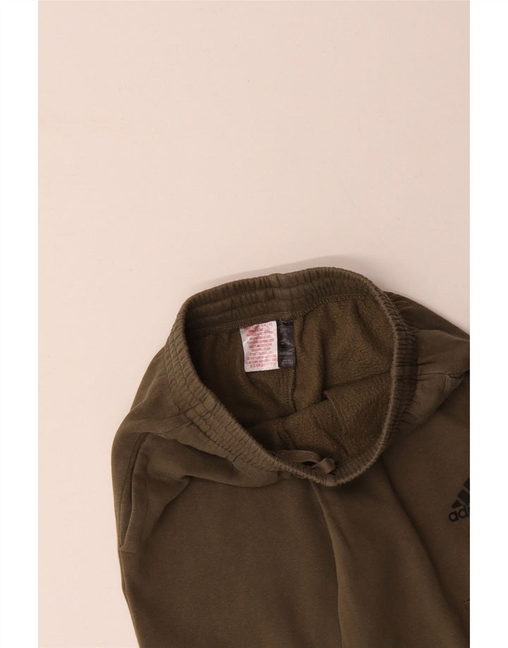 ADIDAS Boys Cargo αθλητική φόρμα παντελόνι Joggers 11-12 ετών Khaki Cotton