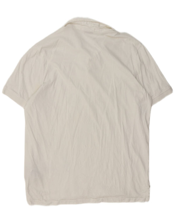Ανδρικό πουκάμισο Napapijri Geographic Polo 2XL Λευκό βαμβακερό