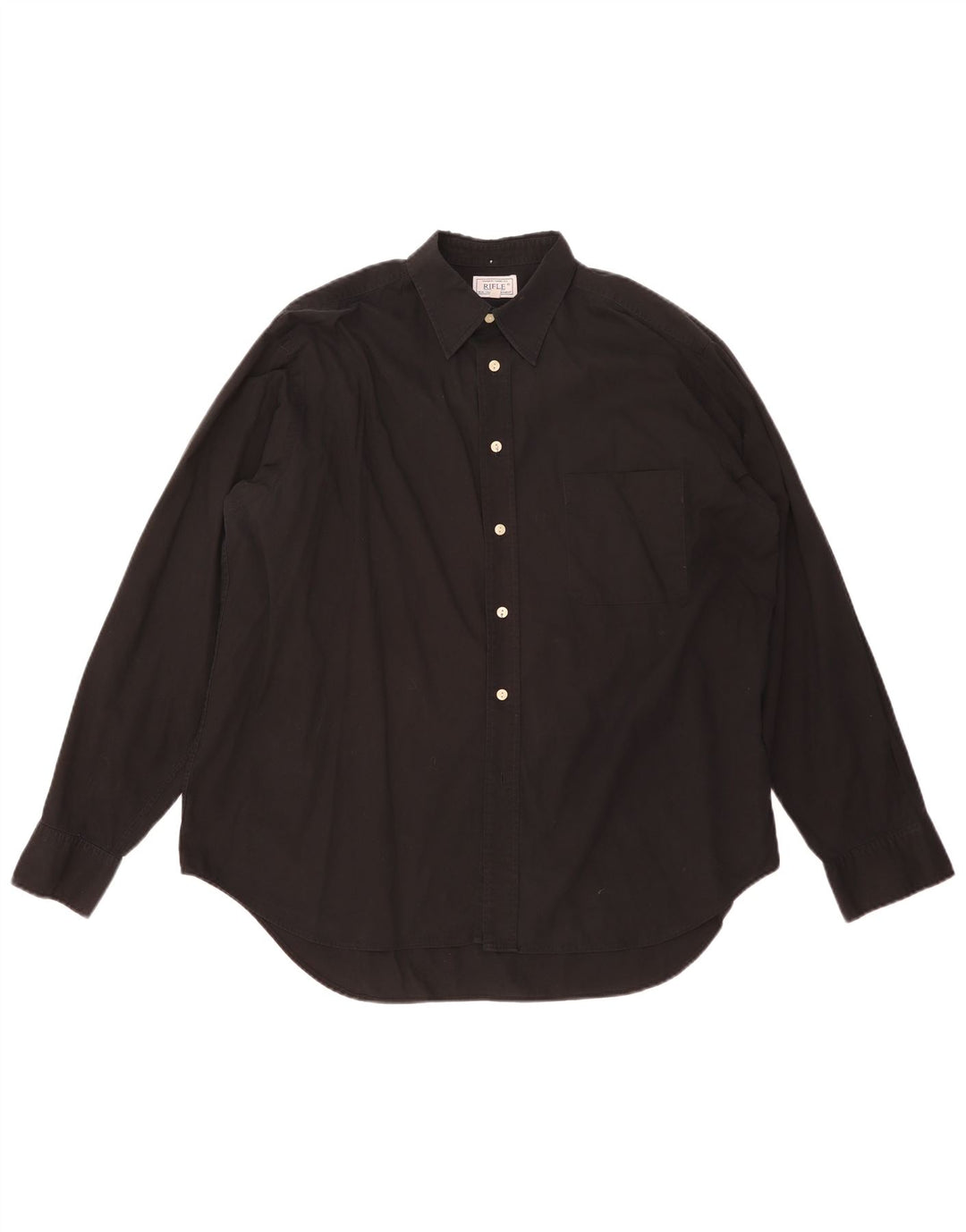 Ανδρικό πουκάμισο Rifle Relaxed Fit Medium μαύρο βαμβακερό