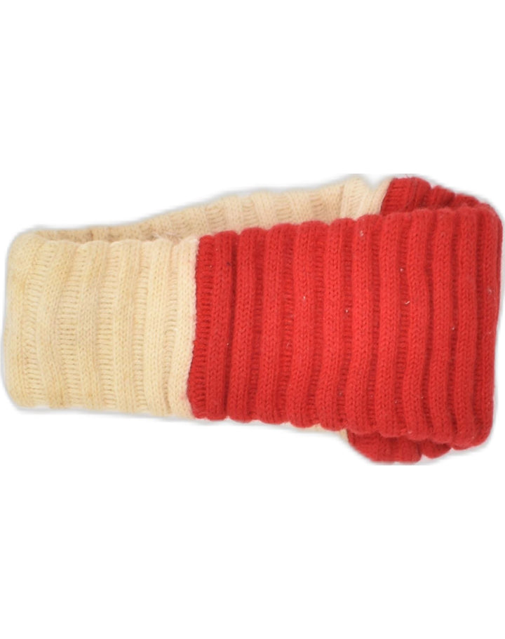 COVERI GIRL Womens Knit Headband Hat One size Red Colourblock | Vintage | Thrift | Second-Hand | Used Clothing | Messina Hembry 