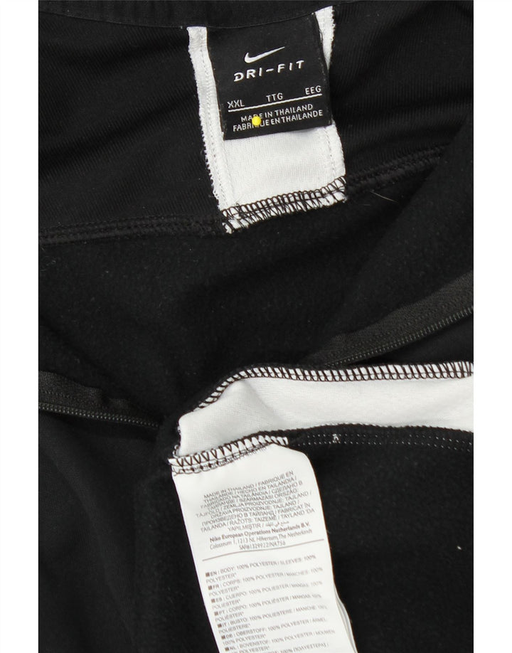 Ανδρική φόρμα πουλόβερ με φερμουάρ Dri Fit NIKE Top 2XL Μαύρο Colourblock