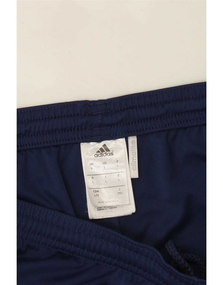 Ανδρικό αθλητικό σορτς Adidas Climalite μεγάλο μπλε ναυτικό πολυεστέρα