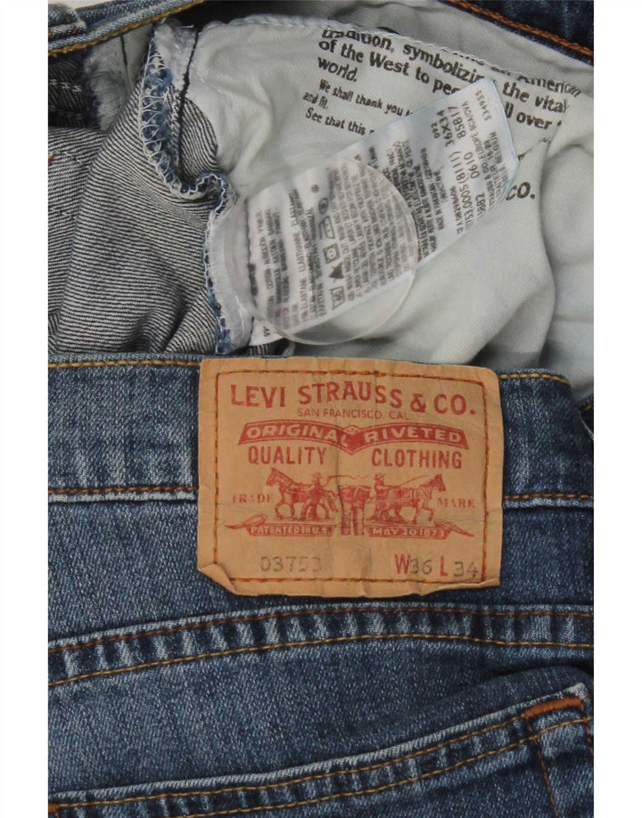 Ανδρικό τζιν Levi's Straight W36 L29 Μπλε βαμβακερό