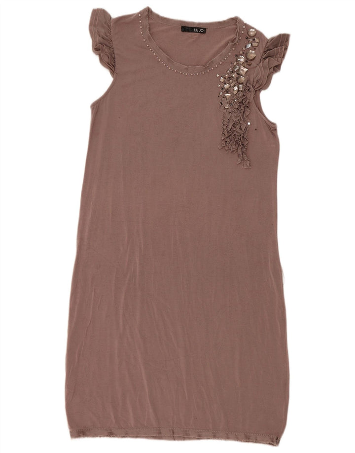 Liu Jo Γυναικείο Αμάνικο Φόρεμα Shift IT 46 Large Brown Modal