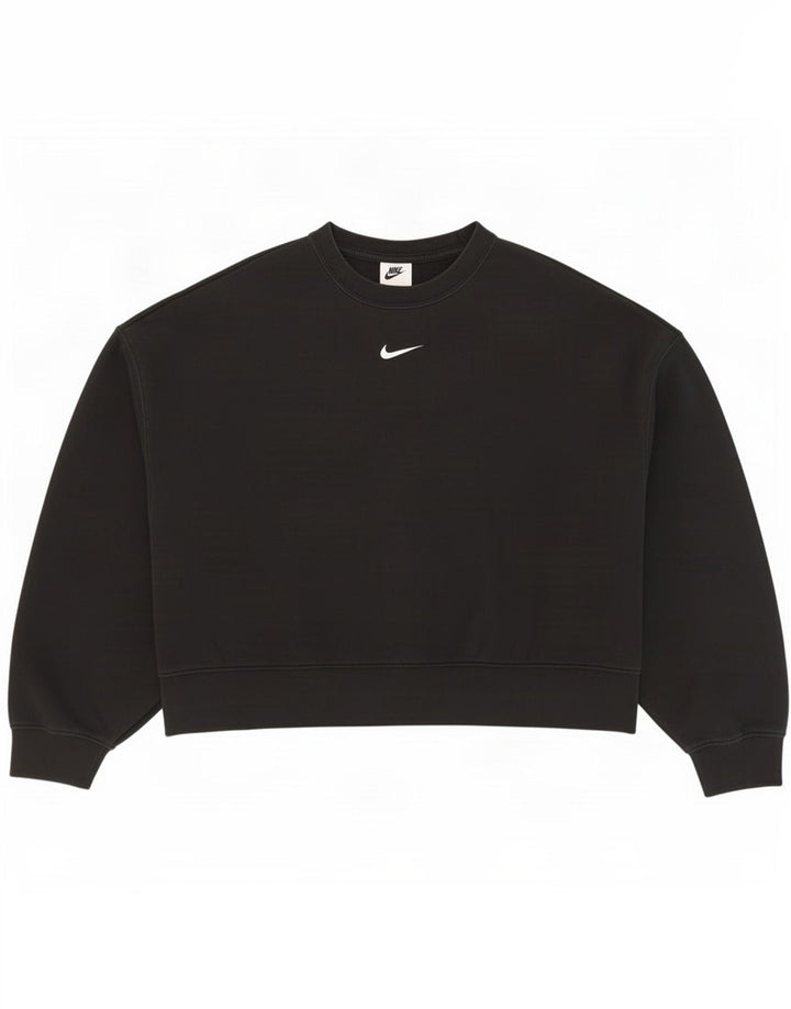 Γυναικείο φούτερ Nike υπερμεγέθη Jumper UK 10 Small μαύρο βαμβακερό