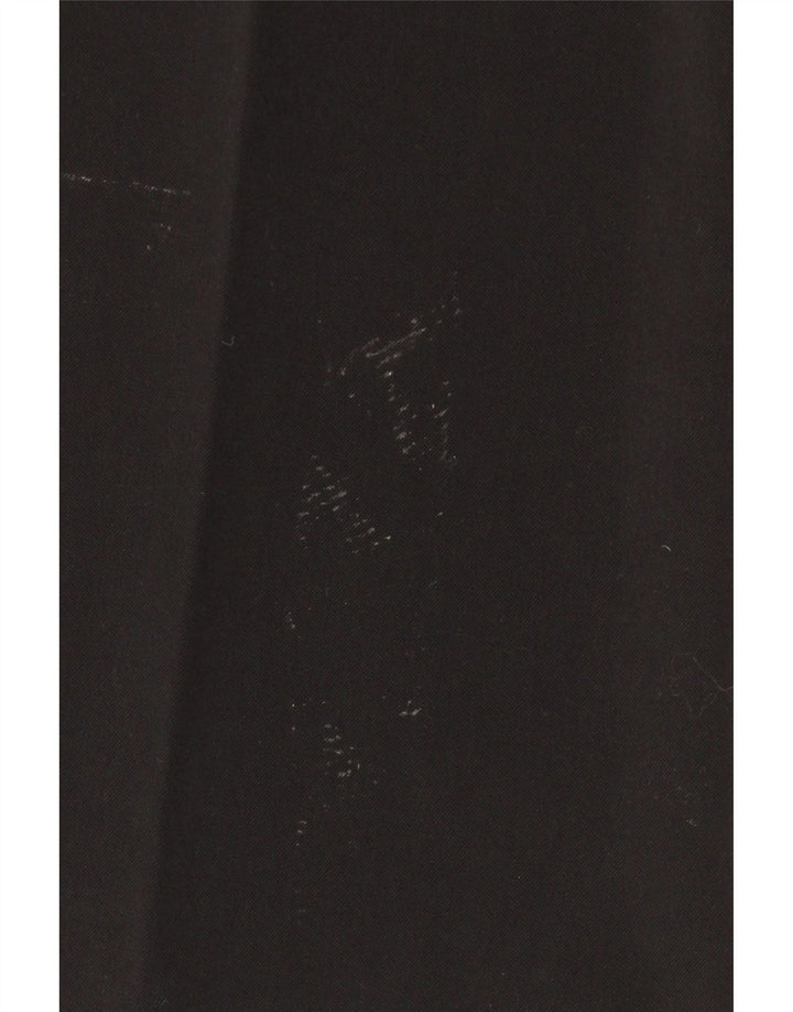 VINTAGE Γυναικείο Bootcut Παντελόνι Chino Medium W30 L32 Μαύρο Πολυεστέρας