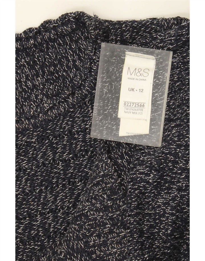 Marks & Spencer Γυναικείο πουλόβερ με λαιμό σκάφος UK 12 Medium Navy Blue