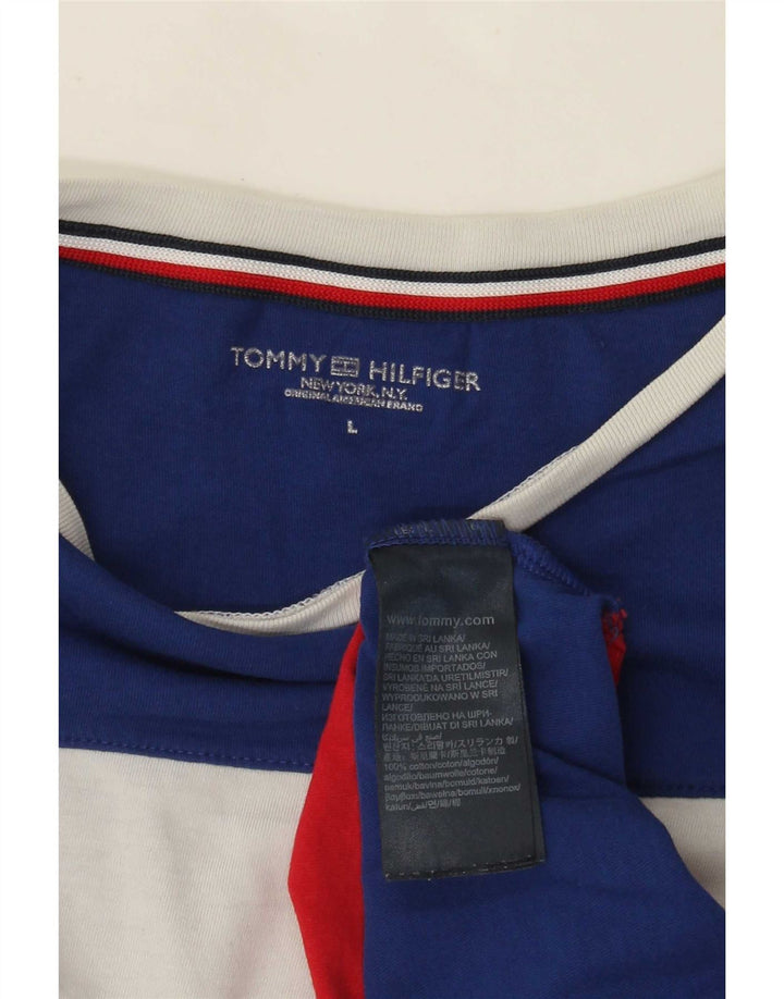 Ανδρικό γραφικό T-Shirt Tommy Hilfiger Top μεγάλο πολύχρωμο μπλοκ χρώματος