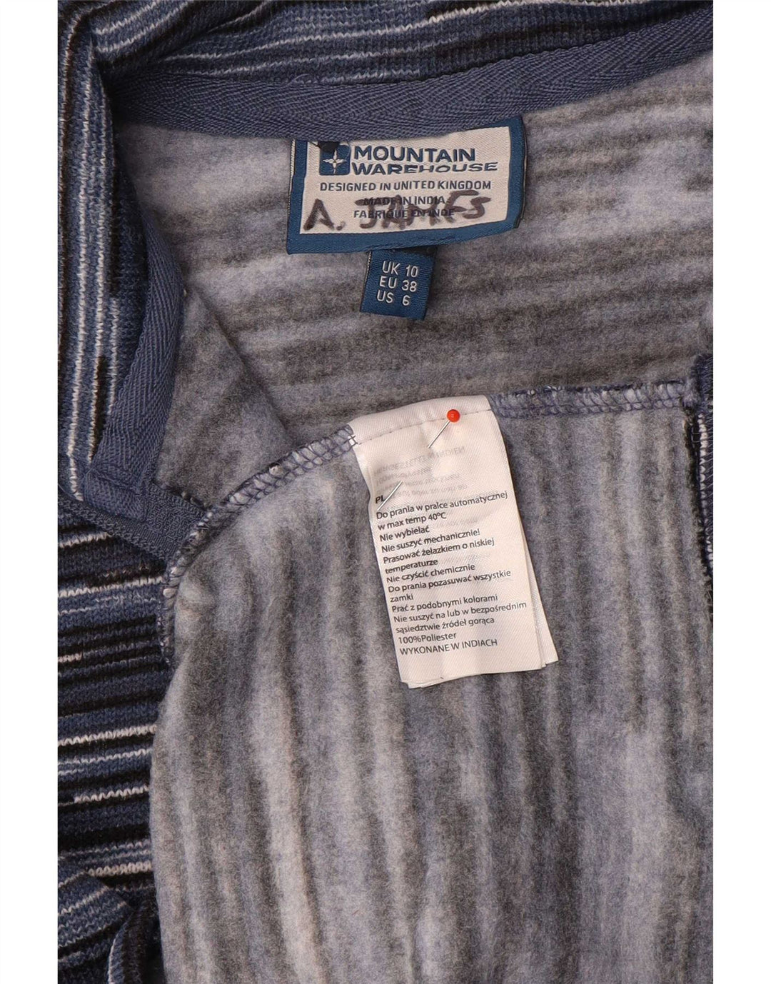 Mountain Warehouse Γυναικείο πουλόβερ με φερμουάρ UK 10 Small Navy Blue