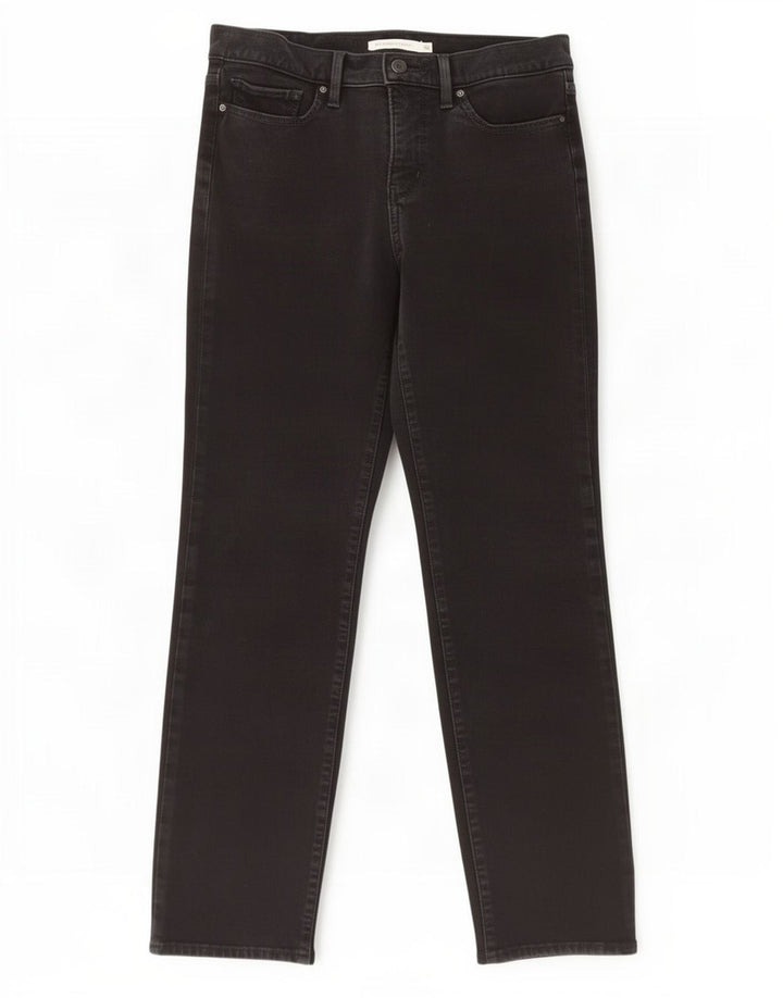 Levi's Womens 314 Shaping Straight Jeans W29 L28 Μαύρο