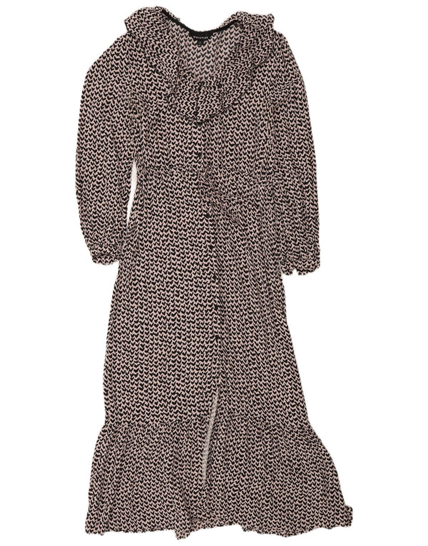 Γυναικείο μάξι φόρεμα Whisper Abstract Pattern UK 10 Small Pink Viscose