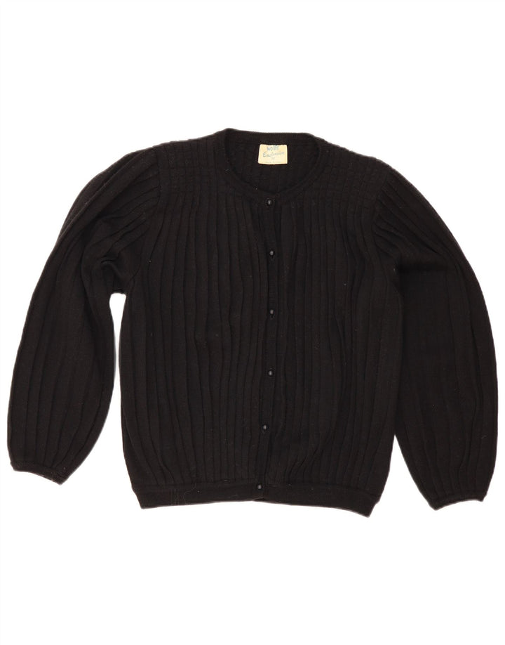 Γυναικείο πουλόβερ Wallis Cardigan UK 14 μεσαίο μαύρο μαλλί
