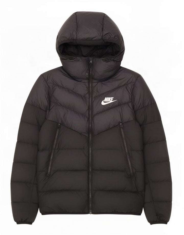 Ανδρικό μπουφάν με κουκούλα Nike UK 36 Μικρό μαύρο πολυεστέρα