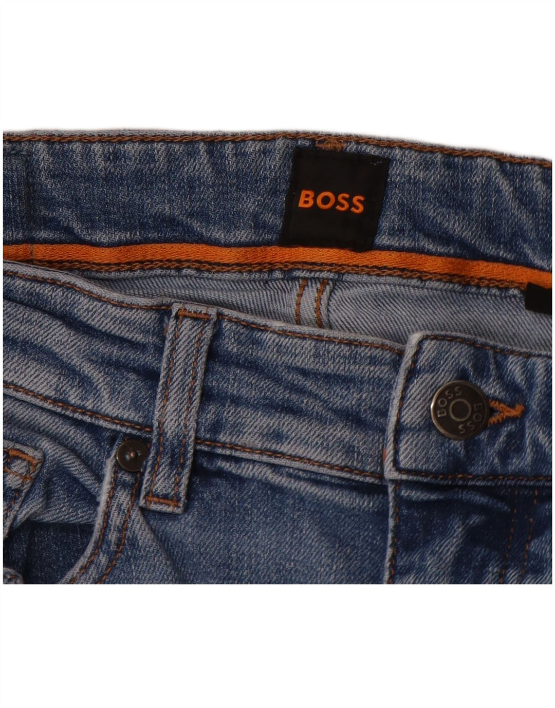 Ανδρικό τζιν Hugo Boss Distressed Slim W32 L32 Μπλε βαμβακερό