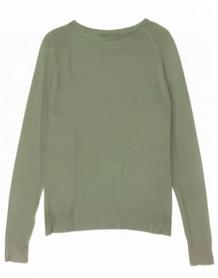 Zara Γυναικείο πουλόβερ με λαιμόκαυστο UK 14 Medium Green