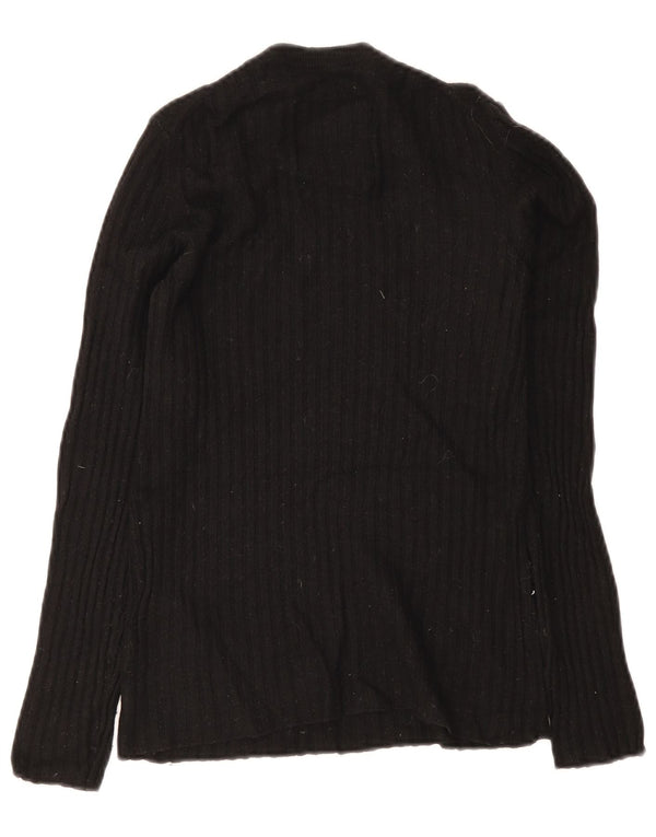 Superdry Γυναικείο πουλόβερ με λαιμόκοψη UK 8 Small Black Wool