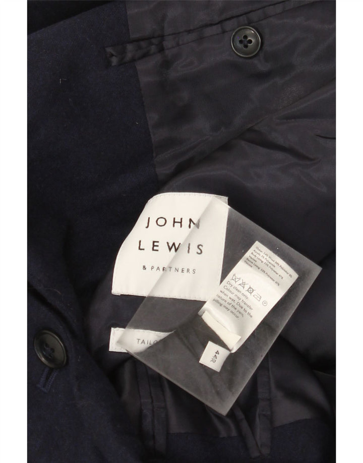 John Lewis Ανδρικό σακάκι 2 κουμπιών UK 44 2XL Navy Blue Wool