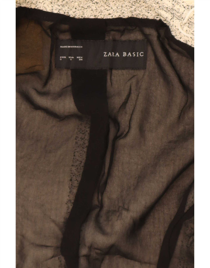 Zara Γυναικείο Oversized Open Blazer Jacket UK 10 Small Beige Flecked