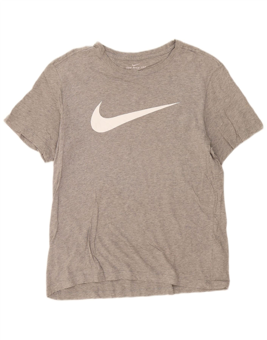 Ανδρικό γραφικό μπλουζάκι Nike, βαμβακερό μεγάλο γκρι χρώμα