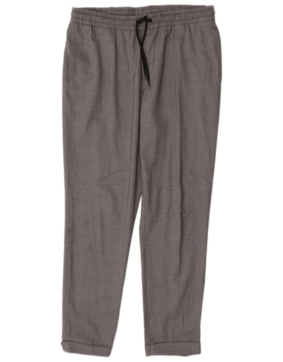 Zara Γυναικείο Slim Παντελόνι Chino Μεγάλο W32 L28 Γκρι Πολυεστέρας