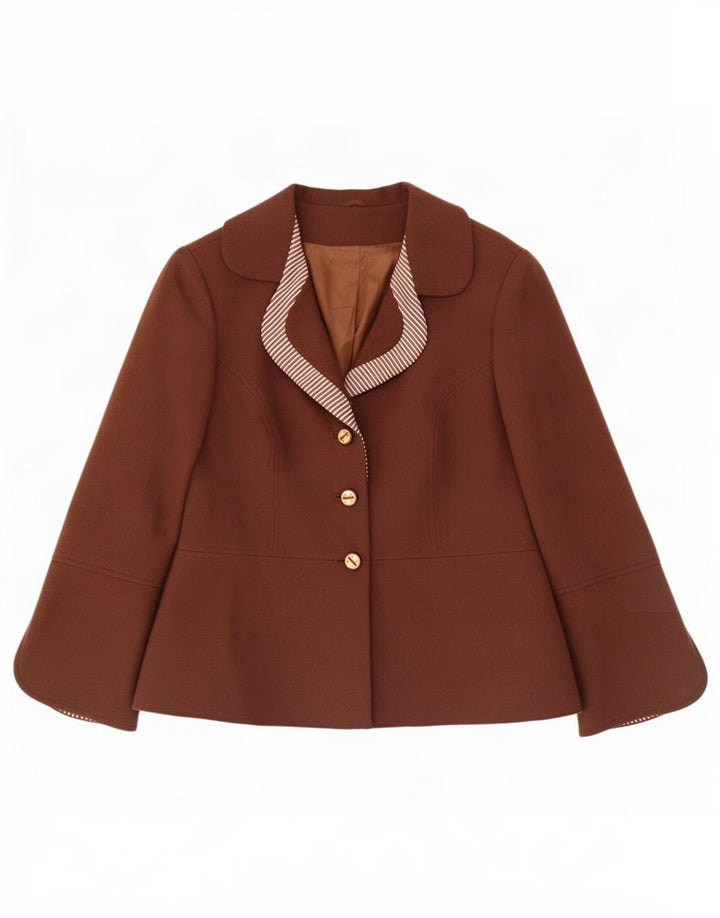 Vintage Γυναικείο Μπουφάν Blazer IT 50 XL Καφέ