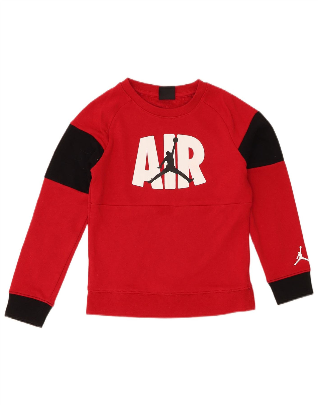 Jordan Boys Graphic Φούτερ Jumper 6-7 Years Large Red Colourblock