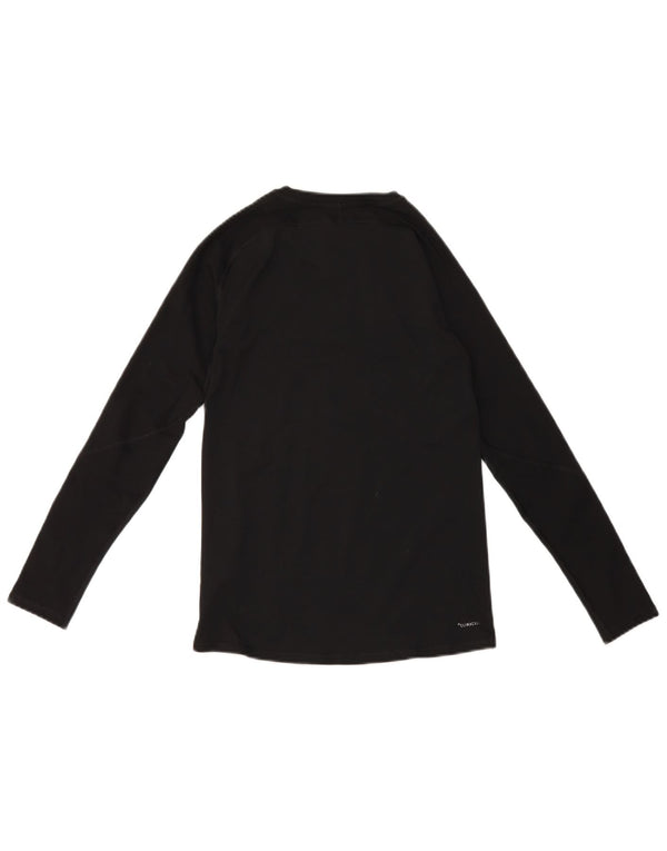 Adidas Boys Climacool Top μακριά μανίκια 13-14 ετών μαύρο πολυεστέρα