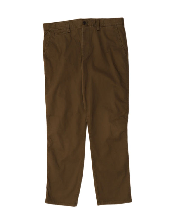 John Lewis Ανδρικό παντελόνι Chino Slim Fit W34 L30 Χακί βαμβακερό