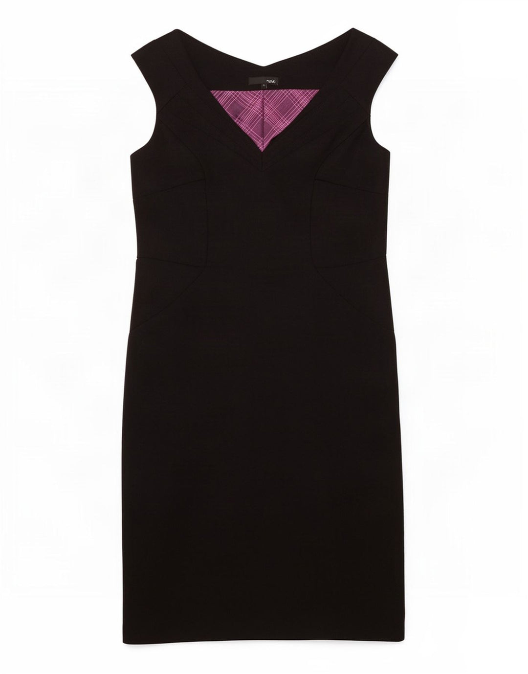 Επόμενο γυναικείο αμάνικο φόρεμα UK 10 Small Black Polyester