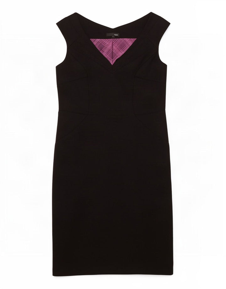 Επόμενο γυναικείο αμάνικο φόρεμα UK 10 Small Black Polyester