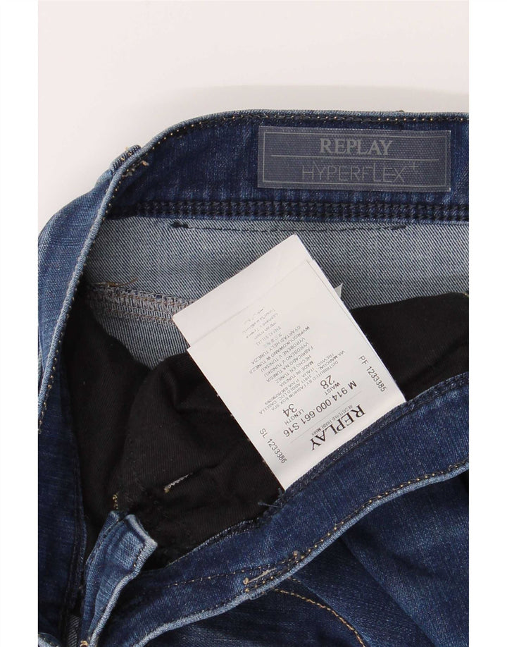 Replay Ανδρικό Slim Jeans W28 L30 Blue Cotton