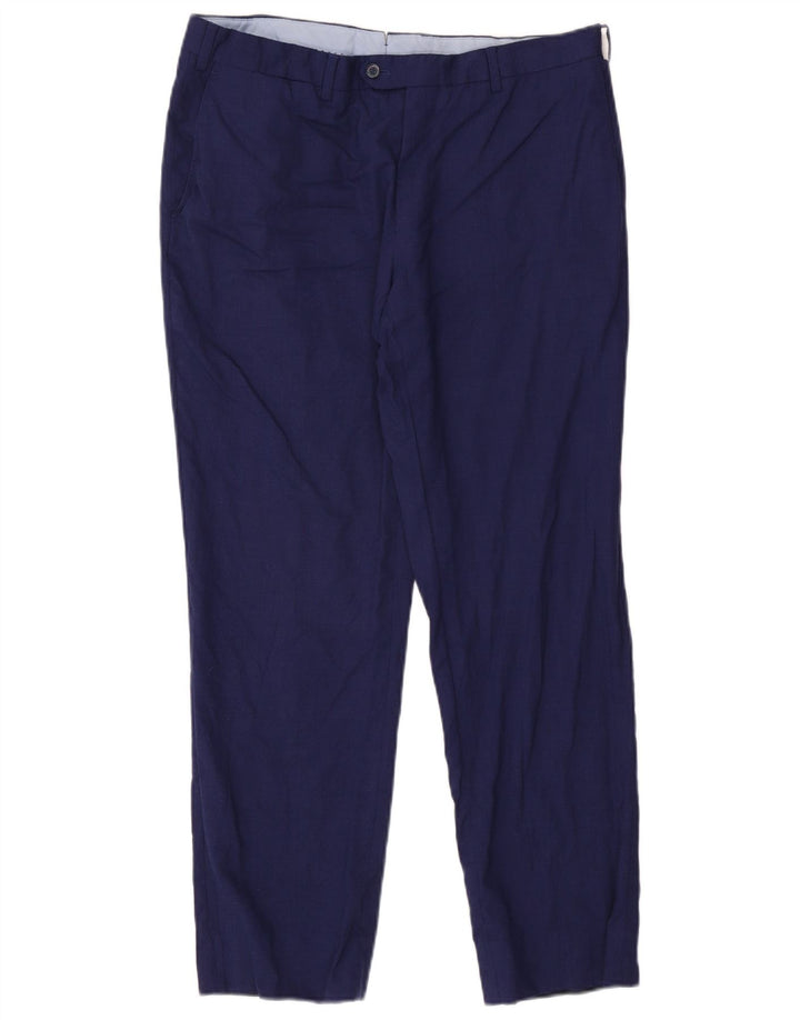 Ανδρικό ίσιο παντελόνι Massimo Dutti W34 L29 Navy Blue